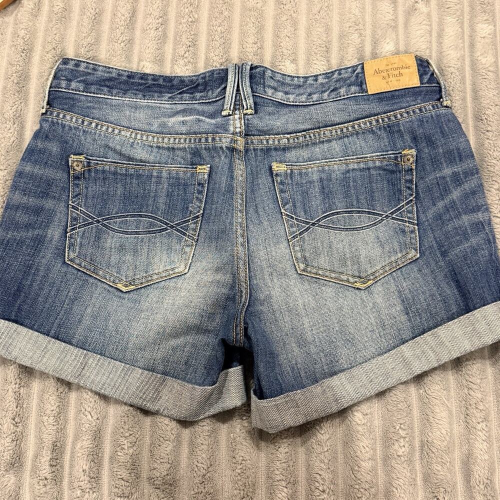 Abercrombie & Fitch Blue Denim Jean Shorts - Picture 2 of 4